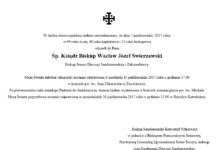 Szczegółowy program uroczystości pogrzebowych Śp. Ks. Bp. Wacława Świerzawskiego