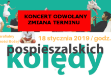 Zmiana terminu koncertu kolęd Pospieszalskich