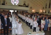 Uroczystość przyjęcia I Komunii Świętej