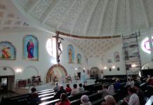 Prace remontowe w kościele (10.07.2019)