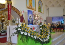 Dekoracje wielkanocne w kościele 2022